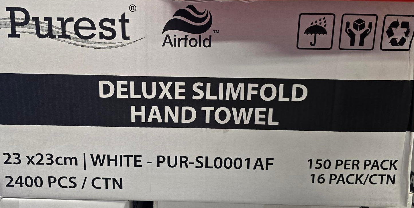E060 - Towel Slimline Airfold Purest Deluxe DSL001AF