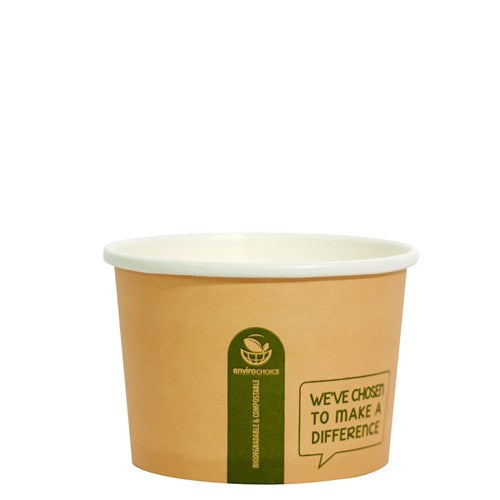 D340B Bowl Kraft 8Oz 240mL EC-SC008