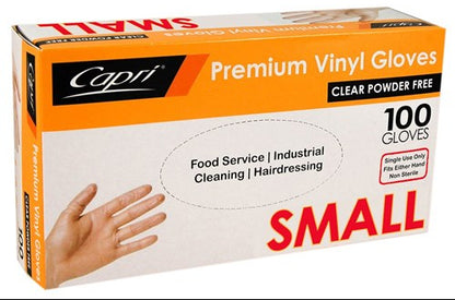 F020 - Gloves Vinyl Powder Free Clear 1000