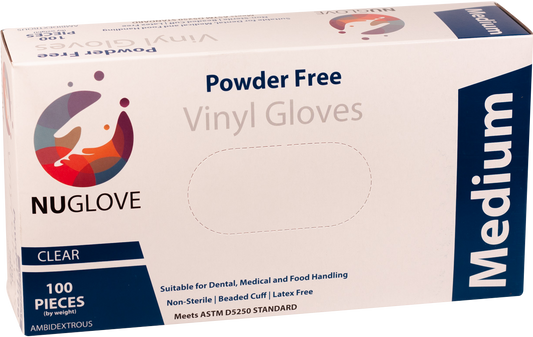 F020 - Gloves Vinyl Powder Free Clear 1000
