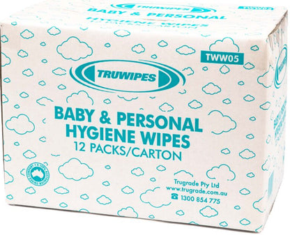 B230 - Wipes Baby Trugrade Refill 12 Packs x 80 ****NEW***