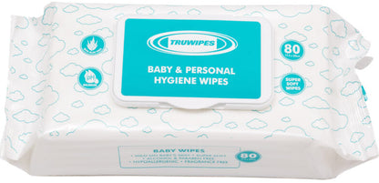 B230 - Wipes Baby Trugrade Refill 12 Packs x 80 ****NEW***
