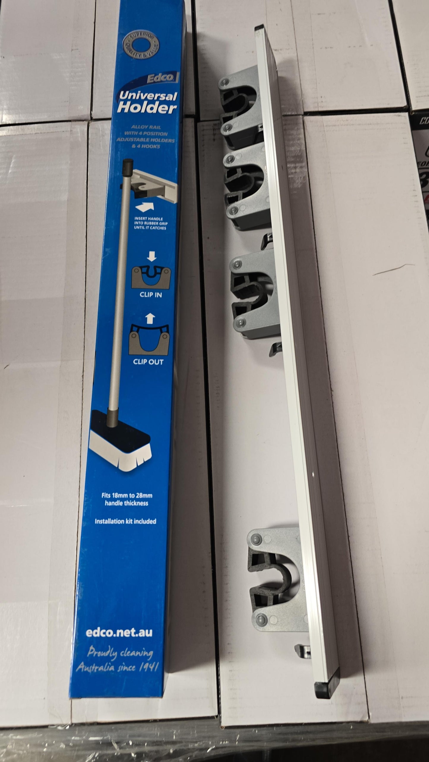 E355 Universal Mop and Broom Holder