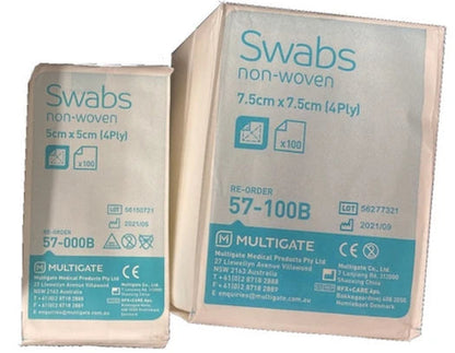 B845 - Gauze Swabs 5cm x 5cm