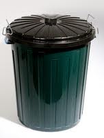 F31973 - Bin 73L Green Ribbed