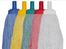 F350 - Mop With Handle Colour Coded 400g