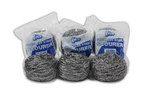 F303 - Scourer Stainless Steel 5Pk