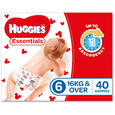 B039 - Huggies Nappy Essential Junior 40x4 Size 6